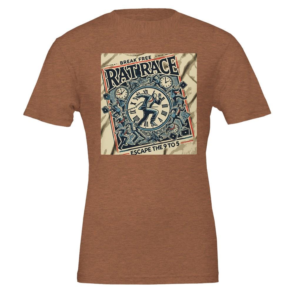 ESCAPE RAT RACE Premium T-shirt | Bella + Canvas 3001