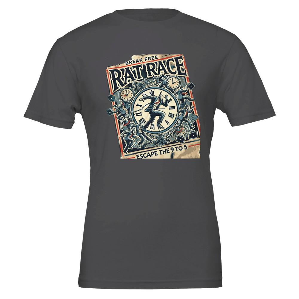ESCAPE THE RACE Premium Unisex Crewneck T-shirt | Bella + Canvas 3001