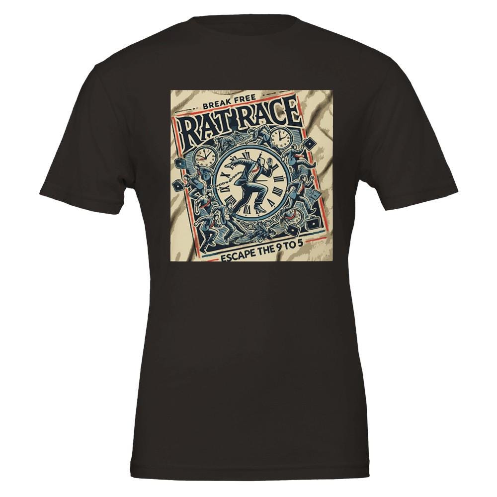 ESCAPE RAT RACE Premium T-shirt | Bella + Canvas 3001