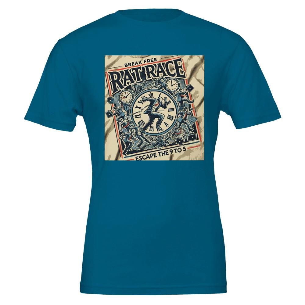 ESCAPE RAT RACE Premium T-shirt | Bella + Canvas 3001