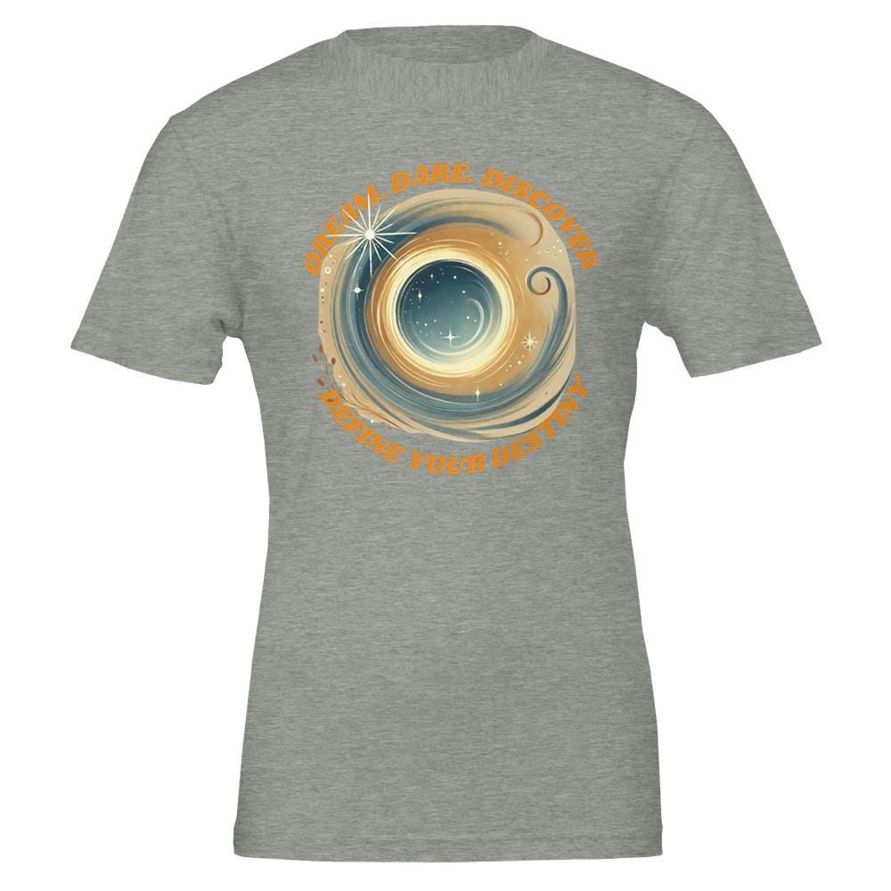 DREAM.DARE.DISCOVER Premium Unisex Crewneck T-shirt | Bella + Canvas 3001