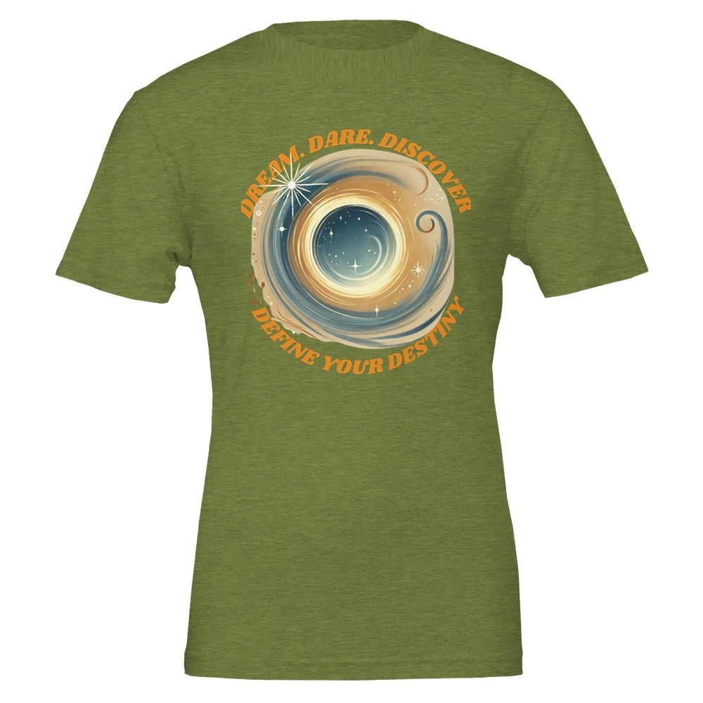 DREAM.DARE.DISCOVER Premium Unisex Crewneck T-shirt | Bella + Canvas 3001