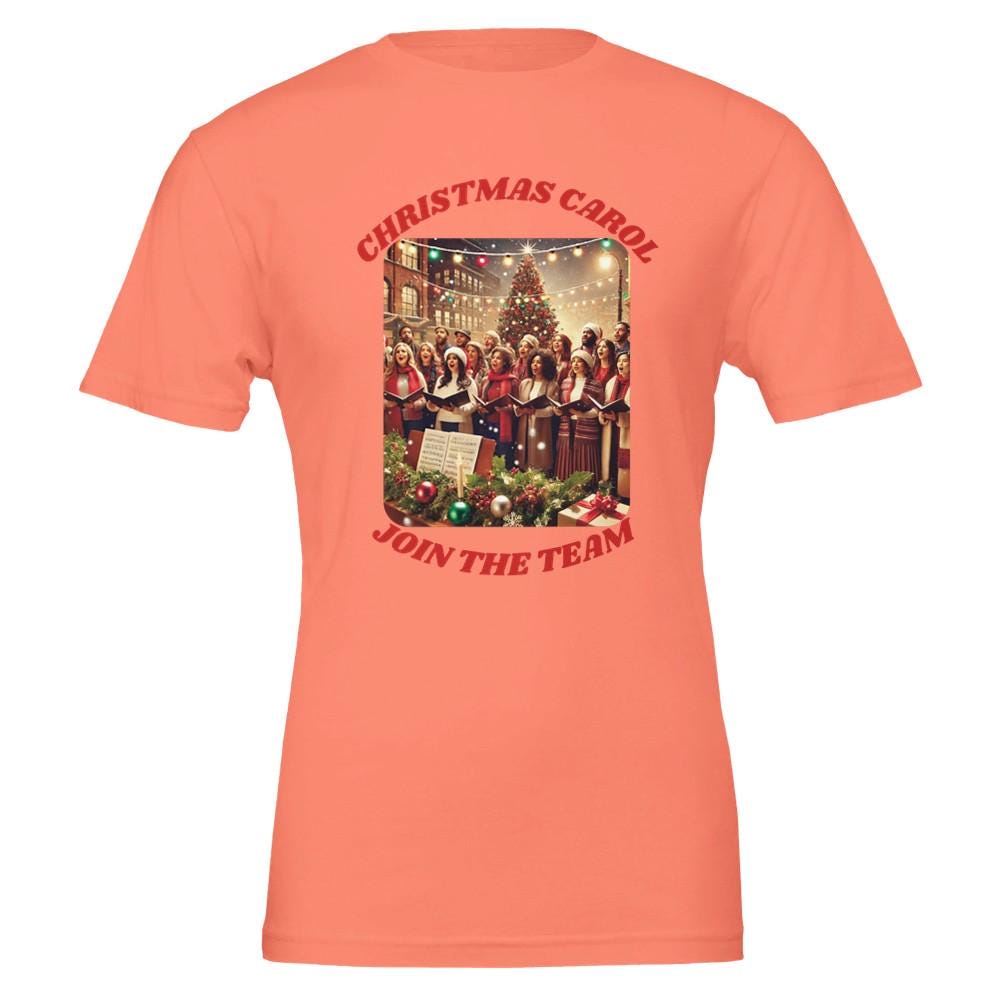 CHRISTMAS CAROL Premium Unisex Crewneck T-shirt | Bella + Canvas 3001