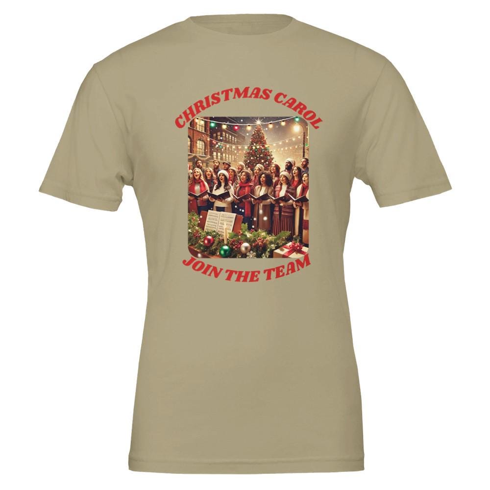 CHRISTMAS CAROL Premium Unisex Crewneck T-shirt | Bella + Canvas 3001