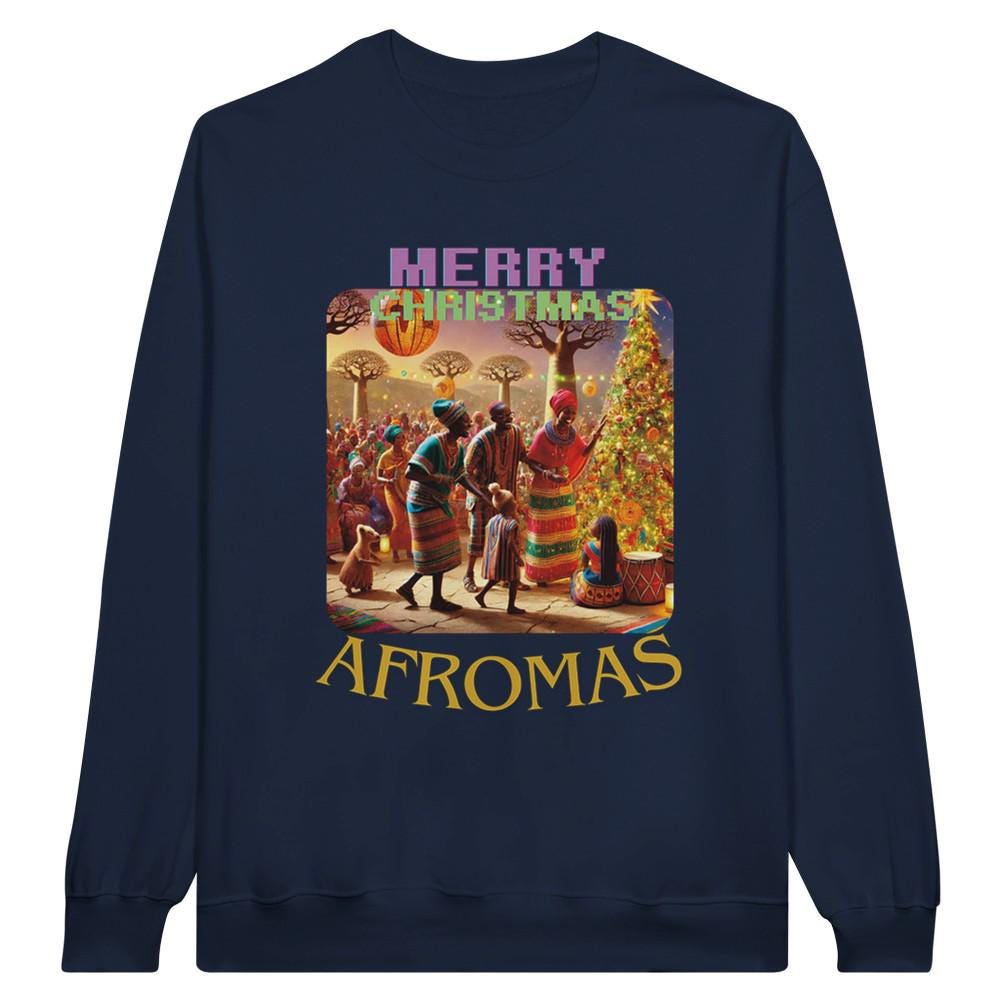 AFROMAS - II: Midweight Fleece Adult Crewneck Sweatshirt | Gildan SF000
