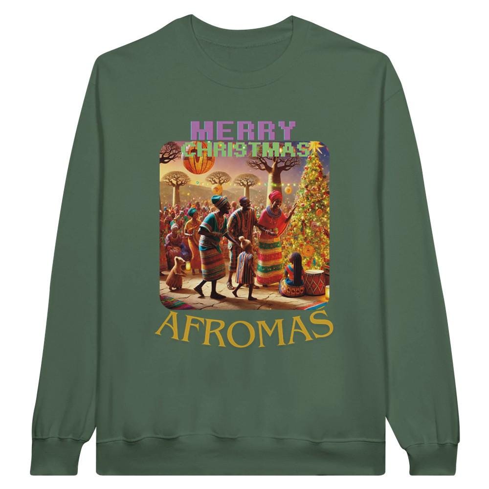 AFROMAS - II: Midweight Fleece Adult Crewneck Sweatshirt | Gildan SF000