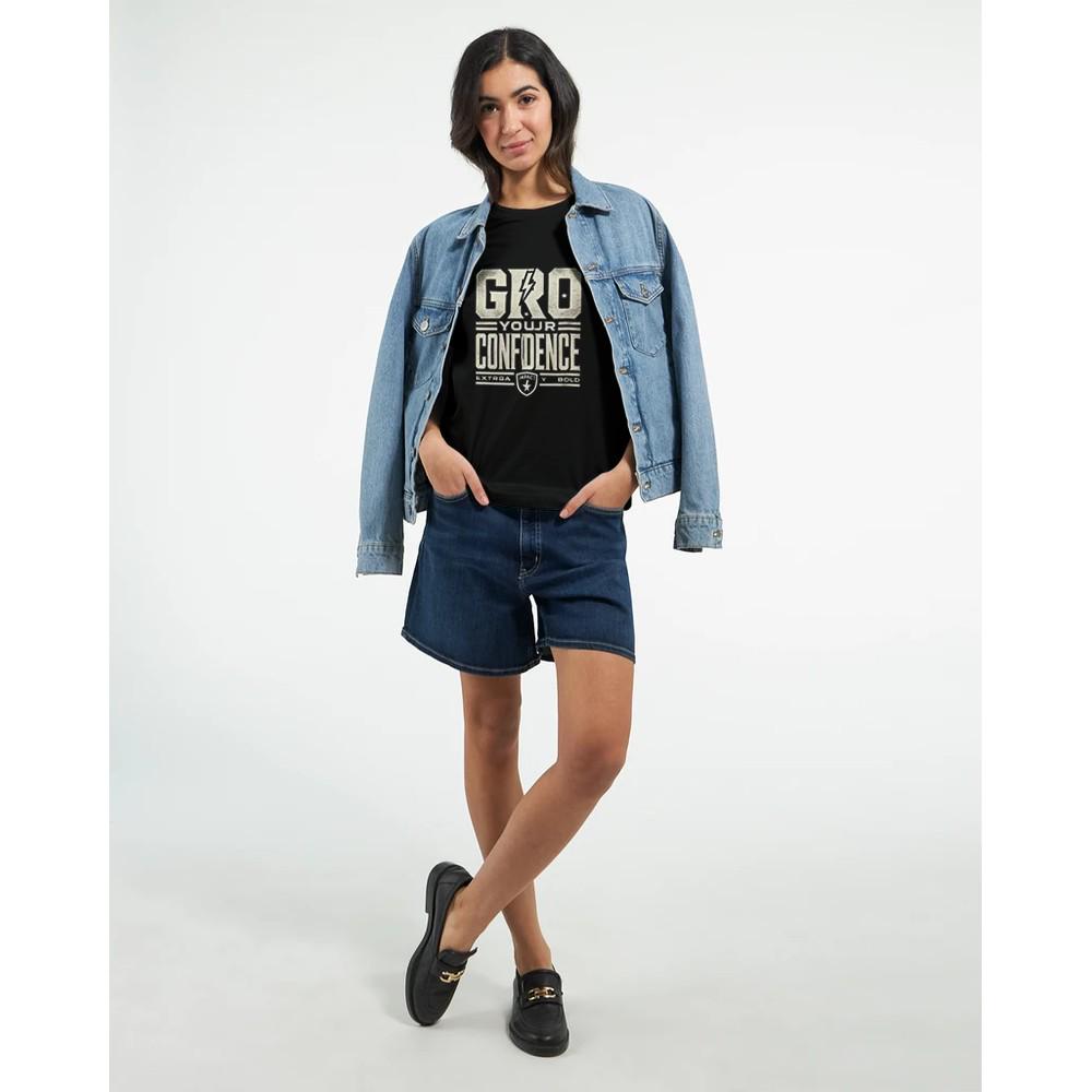 GRO YOUR CONFIDENCE Crewneck T-shirt | Bella + Canvas 3001