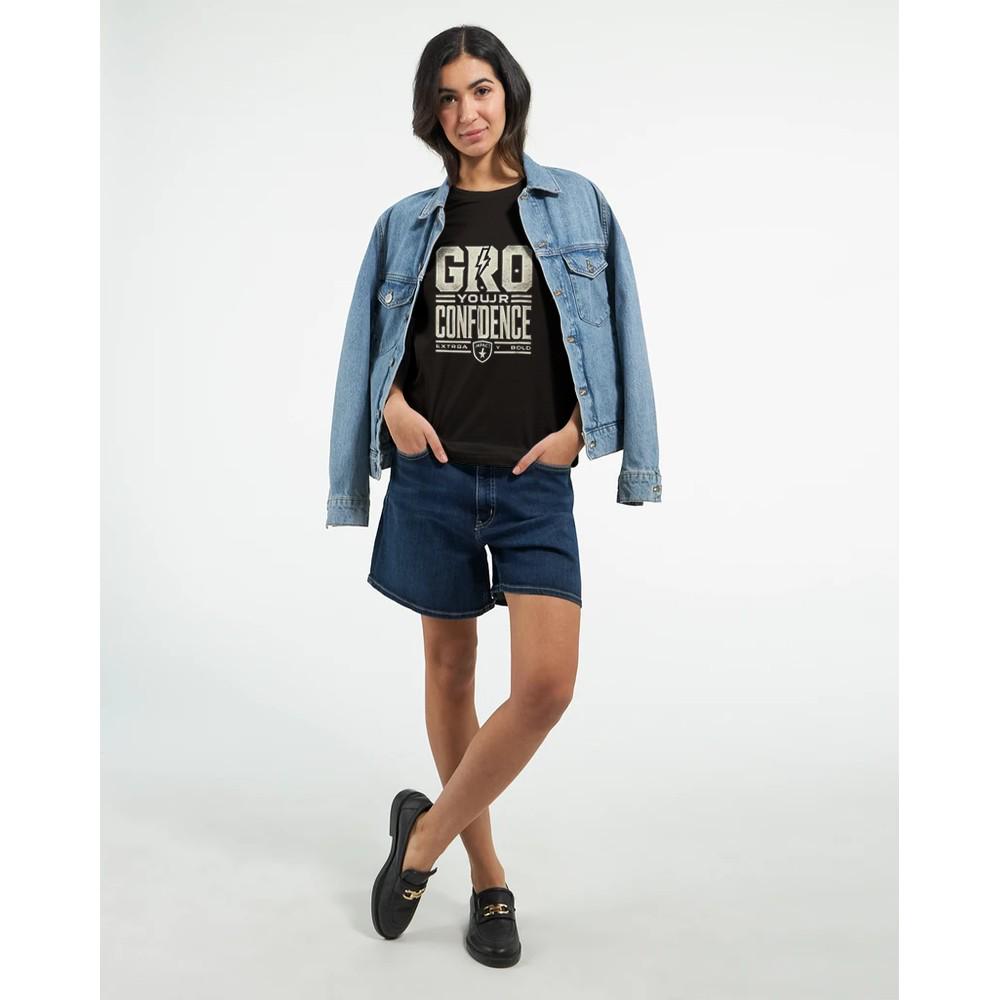 GRO YOUR CONFIDENCE Crewneck T-shirt | Bella + Canvas 3001