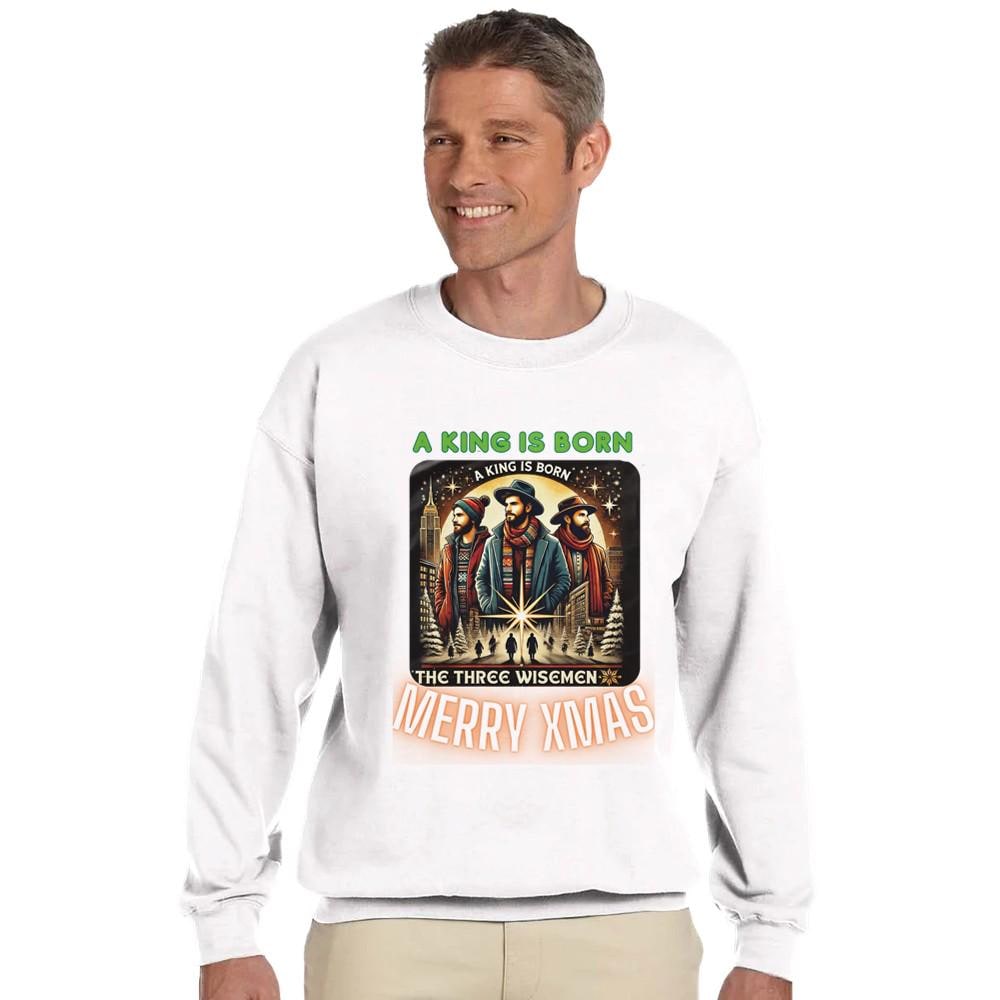 A KING IS BORN Classic Unisex Crewneck Sweatshirt | Gildan® 18000
