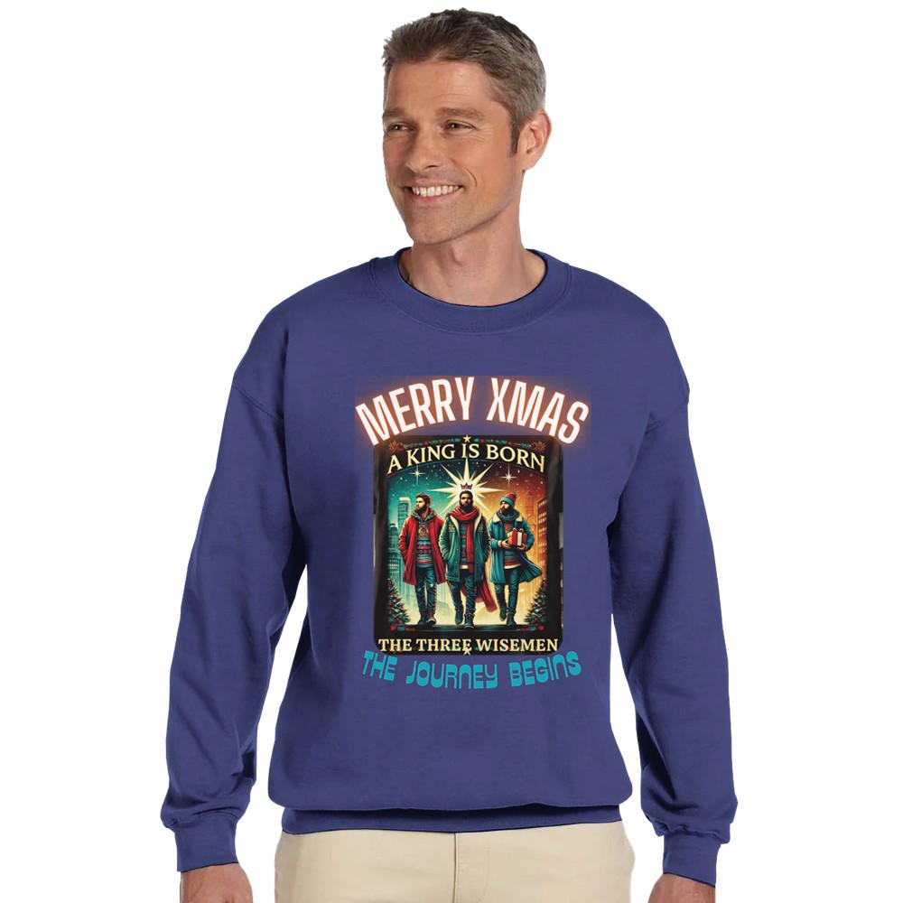 A KING IS BORN Classic Unisex Crewneck Sweatshirt | Gildan® 18000
