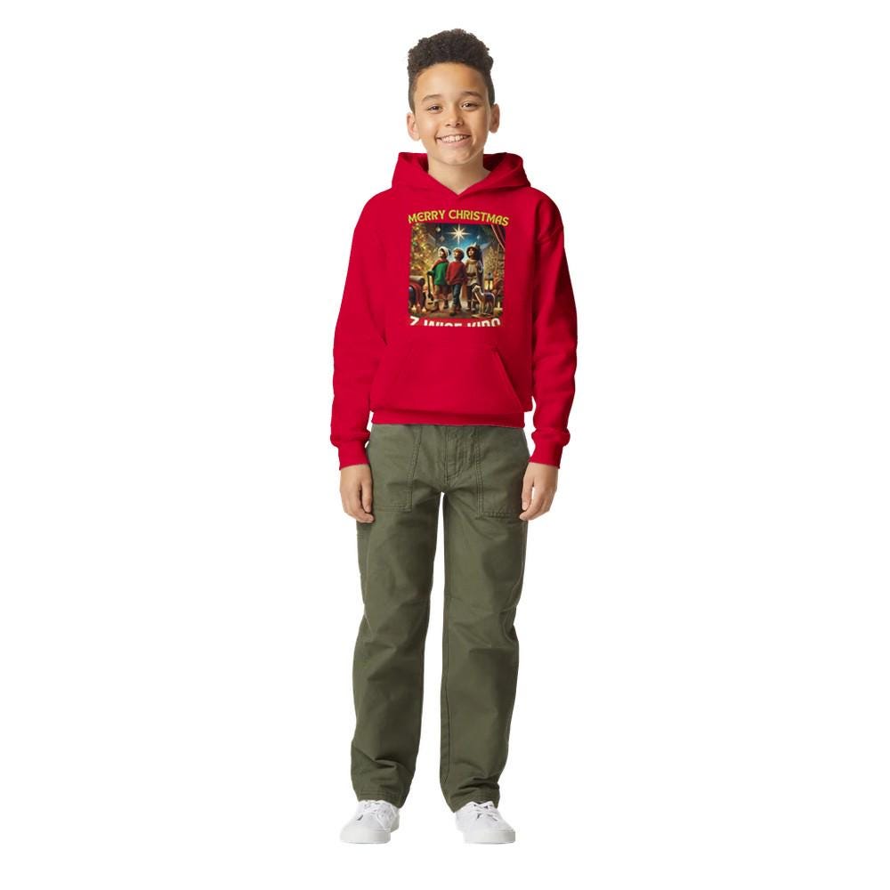 MERRY XMAS Midweight Fleece Youth Hoodie | Gildan SF500B