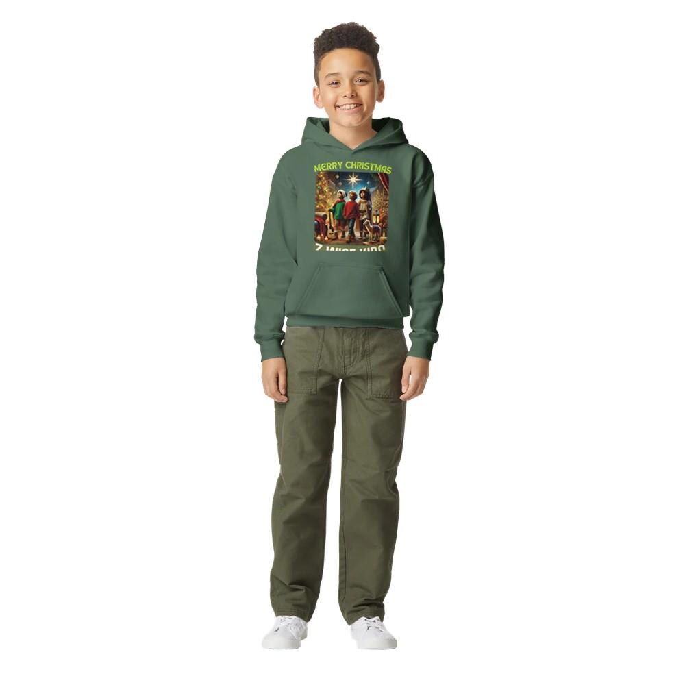 MERRY XMAS Midweight Fleece Youth Hoodie | Gildan SF500B