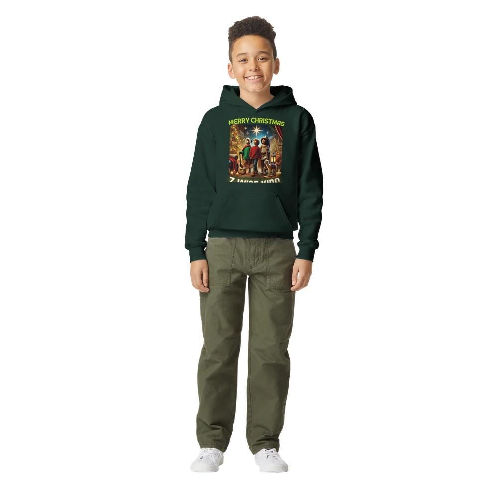 MERRY XMAS Midweight Fleece Youth Hoodie | Gildan SF500B