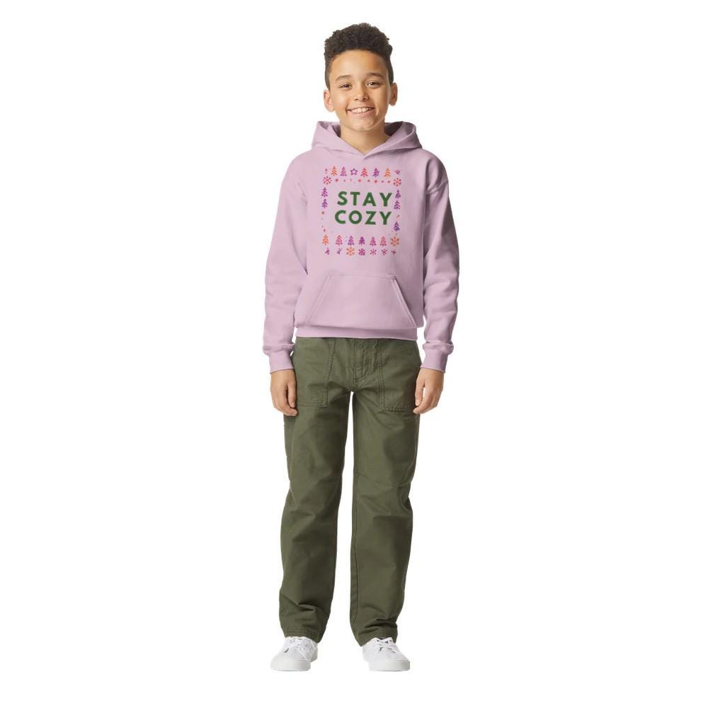 STAY COZY Midweight Fleece Youth Hoodie | Gildan SF500B