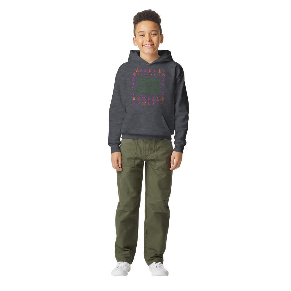 STAY COZY Midweight Fleece Youth Hoodie | Gildan SF500B