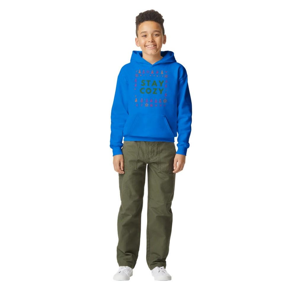 STAY COZY Midweight Fleece Youth Hoodie | Gildan SF500B