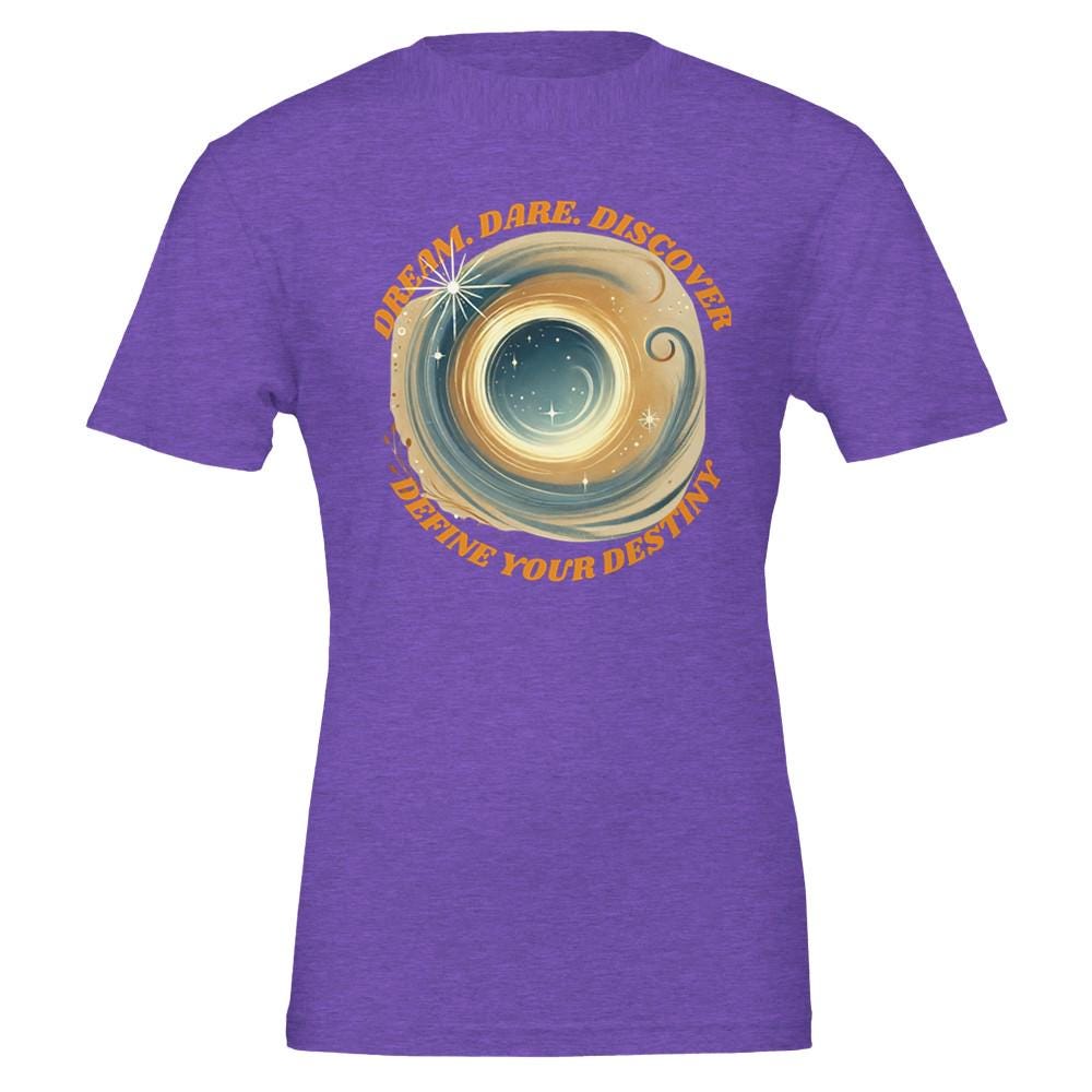 DREAM.DARE.DISCOVER Premium Unisex Crewneck T-shirt | Bella + Canvas 3001