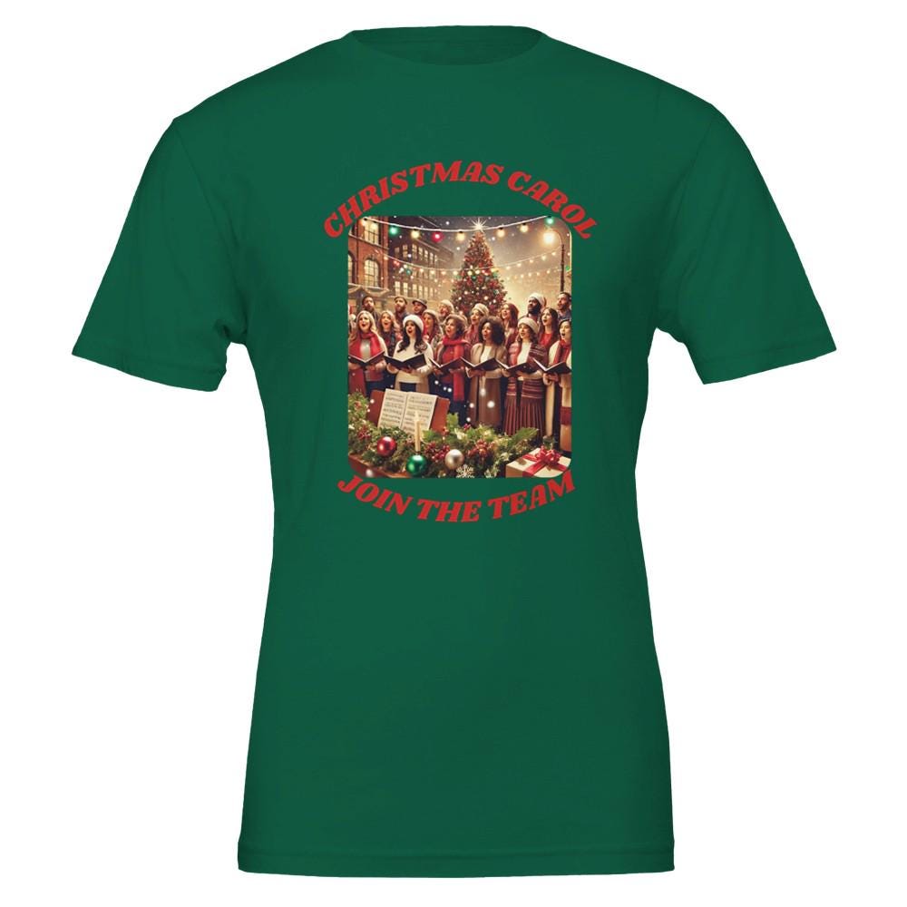 CHRISTMAS CAROL Premium Unisex Crewneck T-shirt | Bella + Canvas 3001