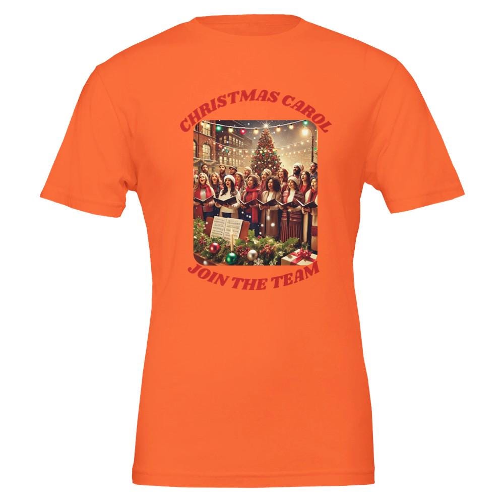 CHRISTMAS CAROL Premium Unisex Crewneck T-shirt | Bella + Canvas 3001