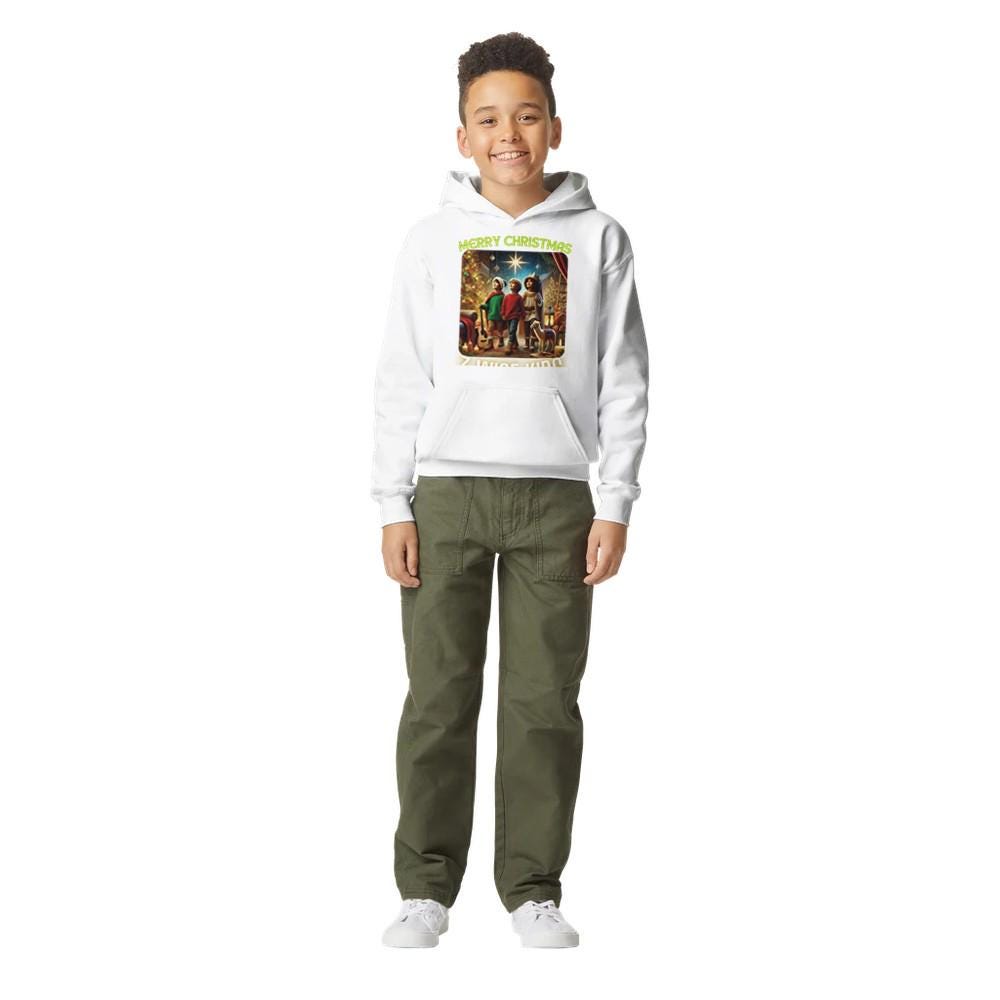 MERRY XMAS Midweight Fleece Youth Hoodie | Gildan SF500B