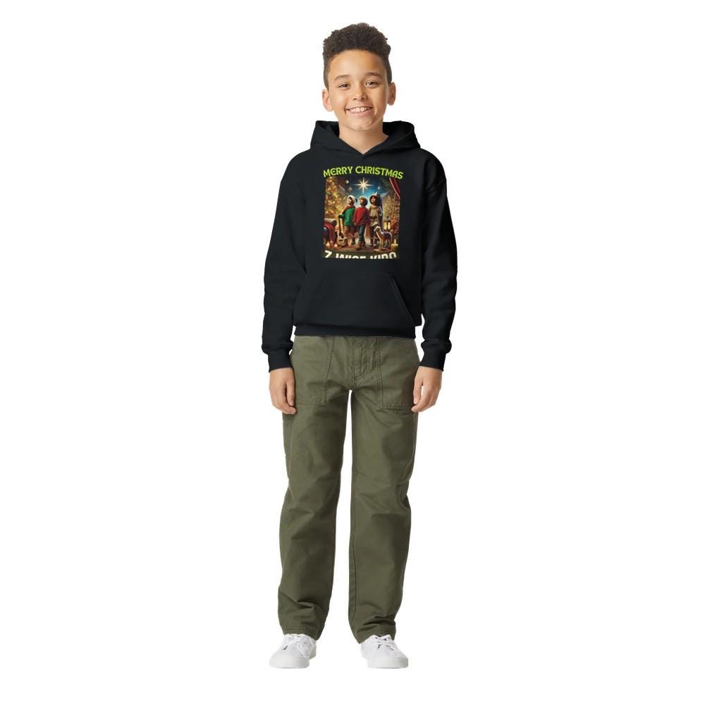 MERRY XMAS Midweight Fleece Youth Hoodie | Gildan SF500B