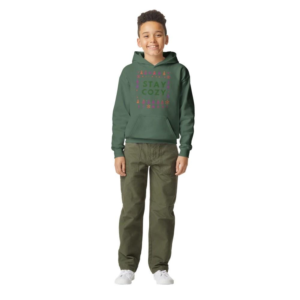 STAY COZY Midweight Fleece Youth Hoodie | Gildan SF500B