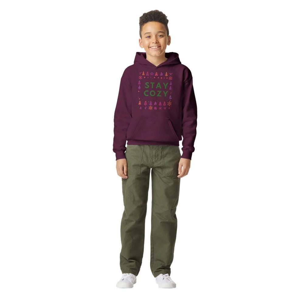 STAY COZY Midweight Fleece Youth Hoodie | Gildan SF500B