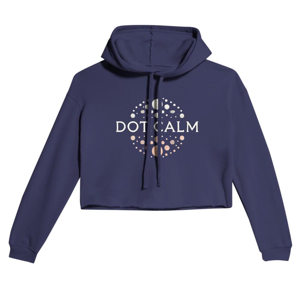 Cropped DOT.CALM Hoodie - Stylish & Comfortable - Handmade Wardrobe Staple