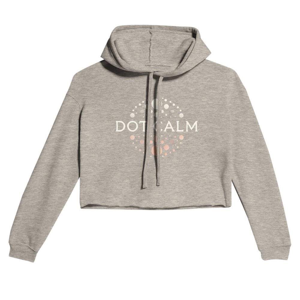 Cropped DOT.CALM Hoodie - Stylish & Comfortable - Handmade Wardrobe Staple