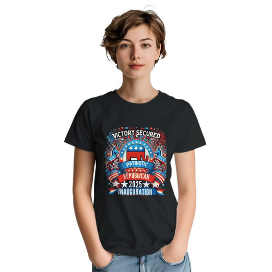 Victory Secured T-Shirt - Premium Cotton Tee | Gift for Politics Lover