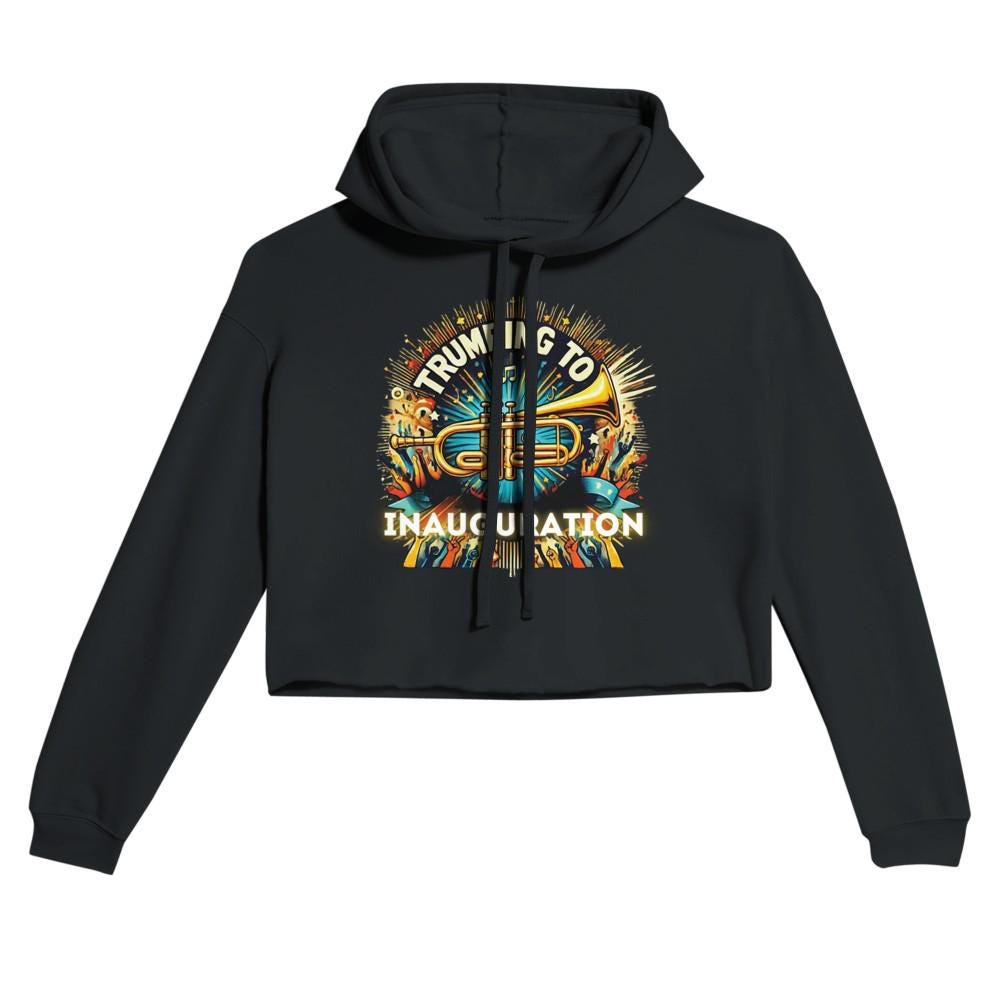 Trumping Cropped Hoodie - Trendy & Comfy Casual Wear - Must-Have Fashion Staple
