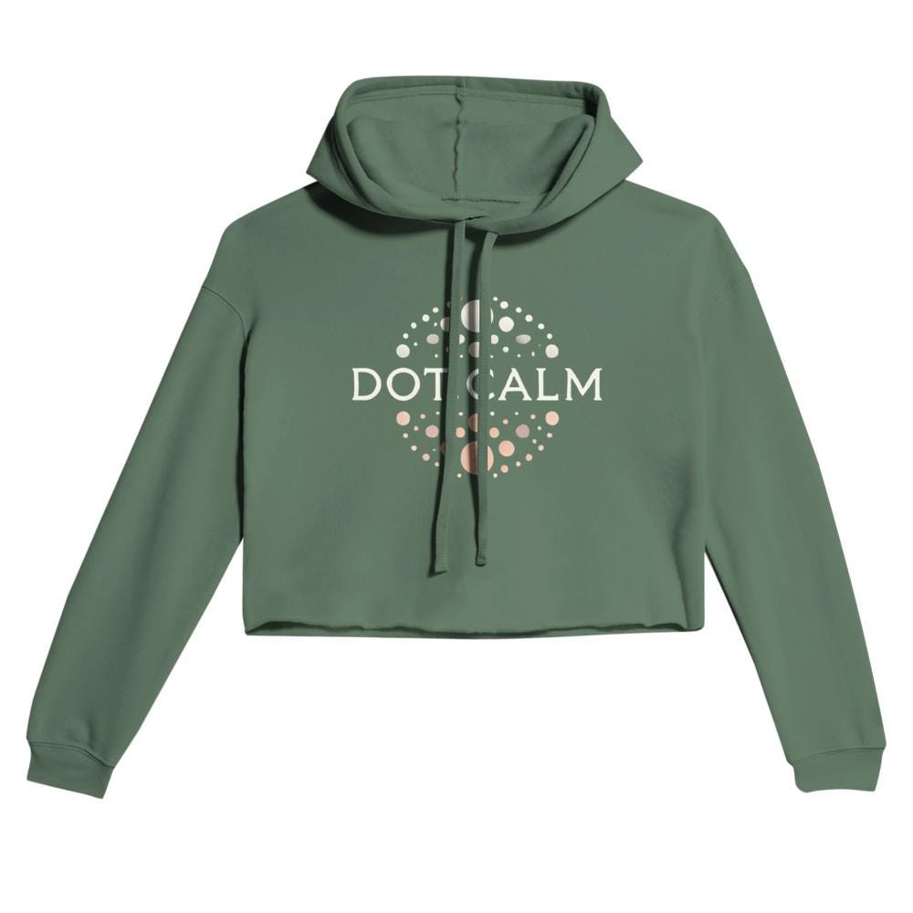Cropped DOT.CALM Hoodie - Stylish & Comfortable - Handmade Wardrobe Staple