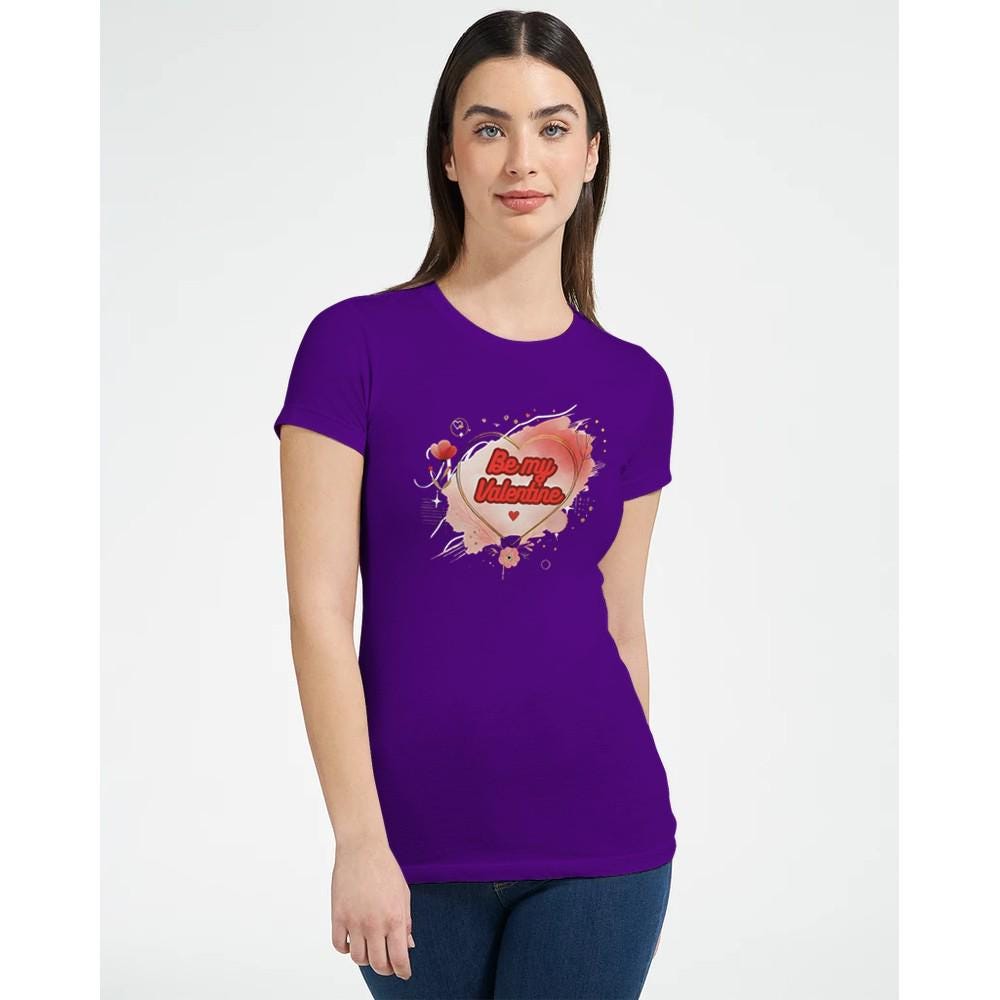 Be My Valentine T-Shirt - Cute & Comfy Gift for Her - 100% Cotton Tee