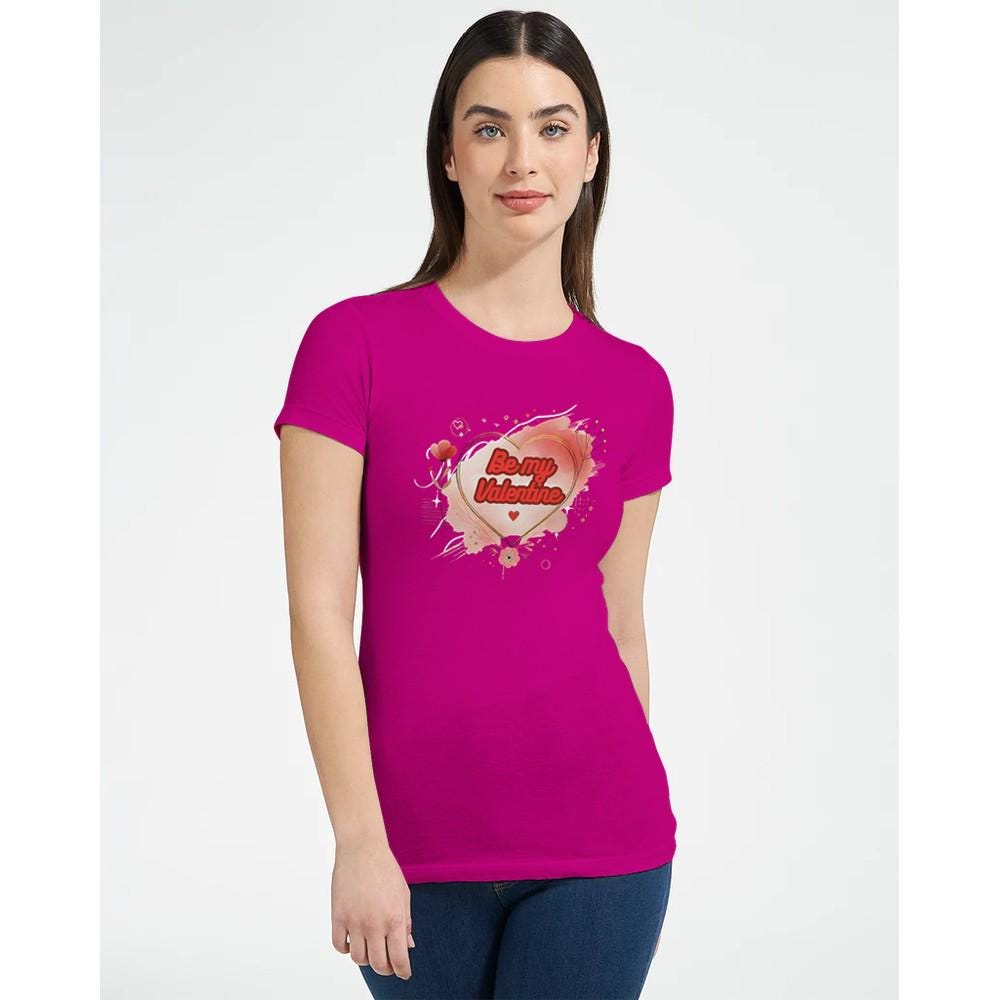 Be My Valentine T-Shirt - Cute & Comfy Gift for Her - 100% Cotton Tee