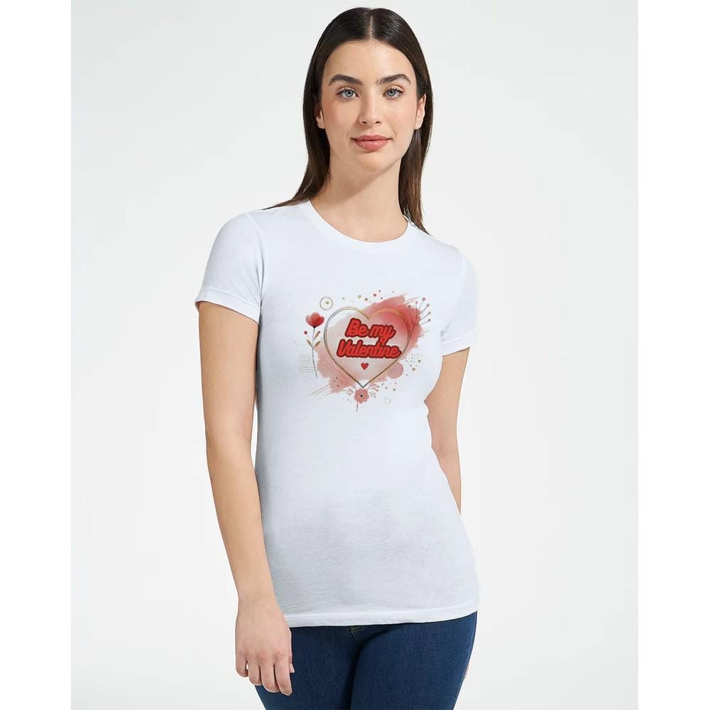 Be My Valentine T-Shirt - Cute & Comfy Gift for Her - 100% Cotton Tee