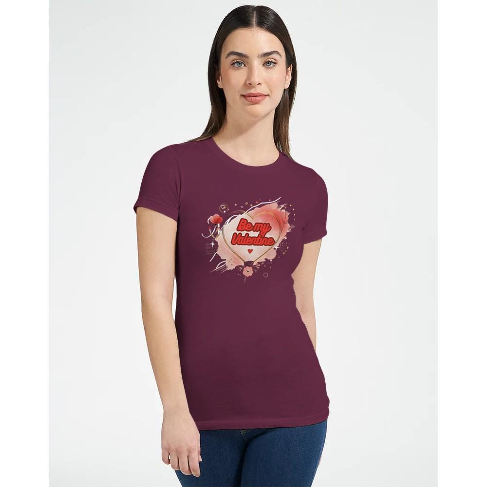 Be My Valentine T-Shirt - Cute & Comfy Gift for Her - 100% Cotton Tee