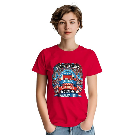 Victory Secured T-Shirt - Premium Cotton Tee | Gift for Politics Lover