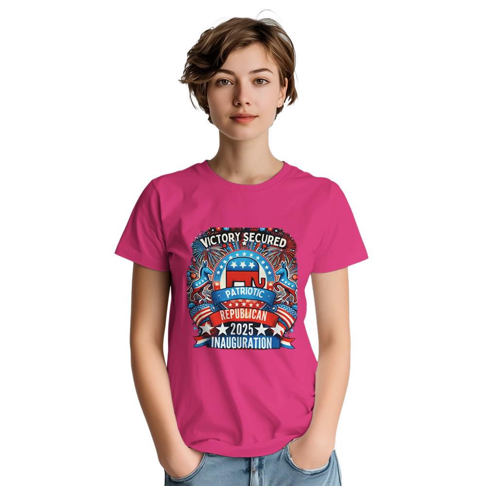 Victory Secured T-Shirt - Premium Cotton Tee | Gift for Politics Lover