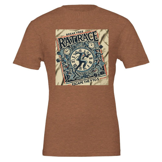 ESCAPE  RAT RACE Premium  T-shirt | Bella + Canvas 3001