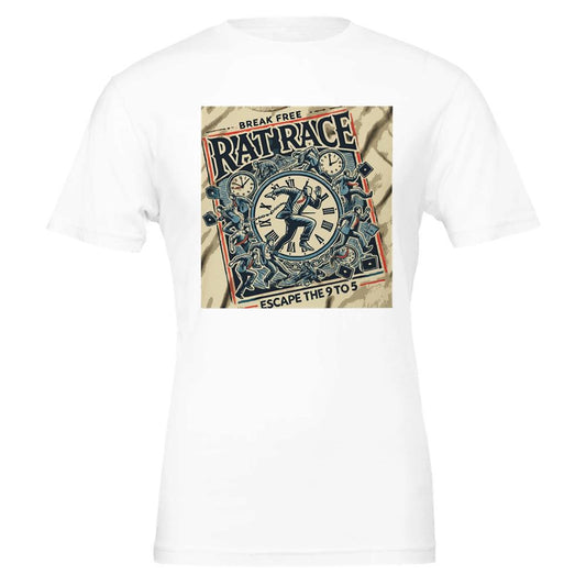 ESCAPE  RAT RACE Premium  T-shirt | Bella + Canvas 3001
