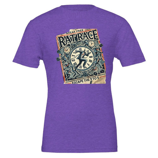 ESCAPE THE RACE Premium Unisex Crewneck T-shirt | Bella + Canvas 3001