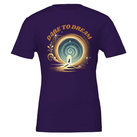 DARE TO DREAM Premium Ladies Crewneck T-shirt | Bella + Canvas 3001