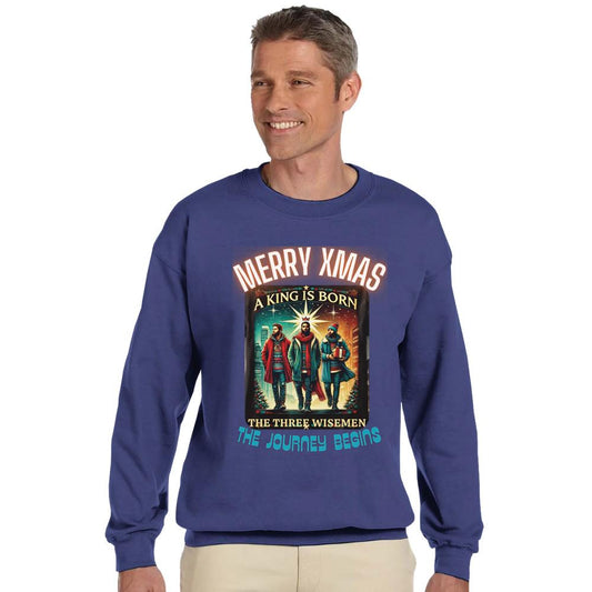 A KING IS BORN Classic Unisex Crewneck Sweatshirt | Gildan® 18000