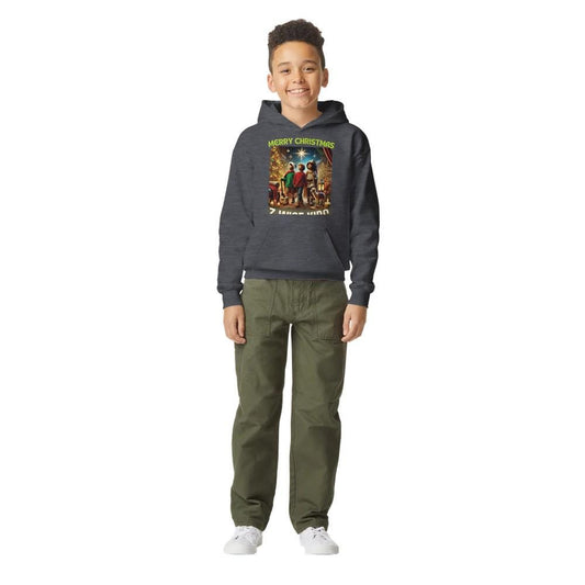 MERRY XMAS Midweight Fleece Youth Hoodie | Gildan SF500B