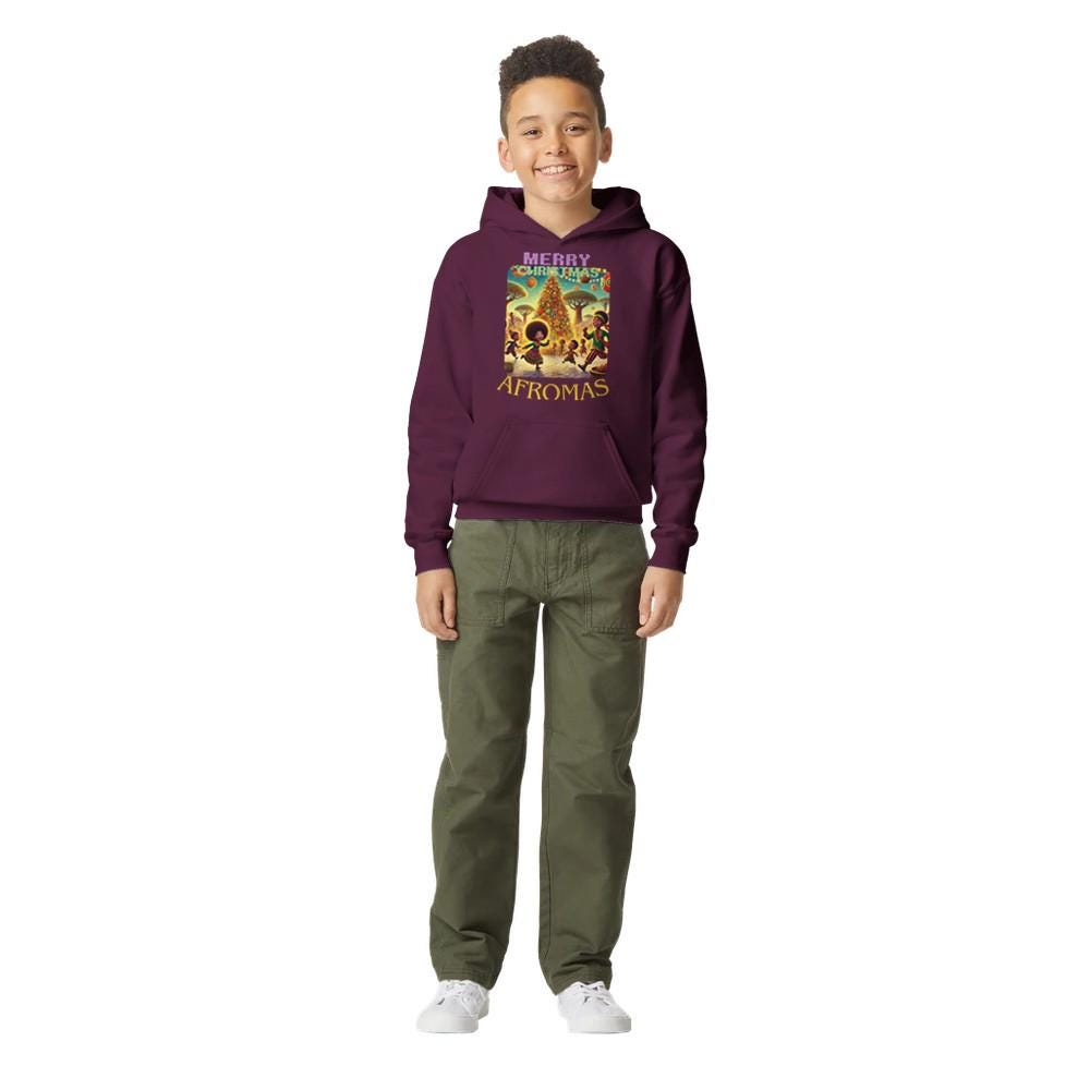 AFROMAS Midweight Fleece Youth Hoodie | Gildan SF500B
