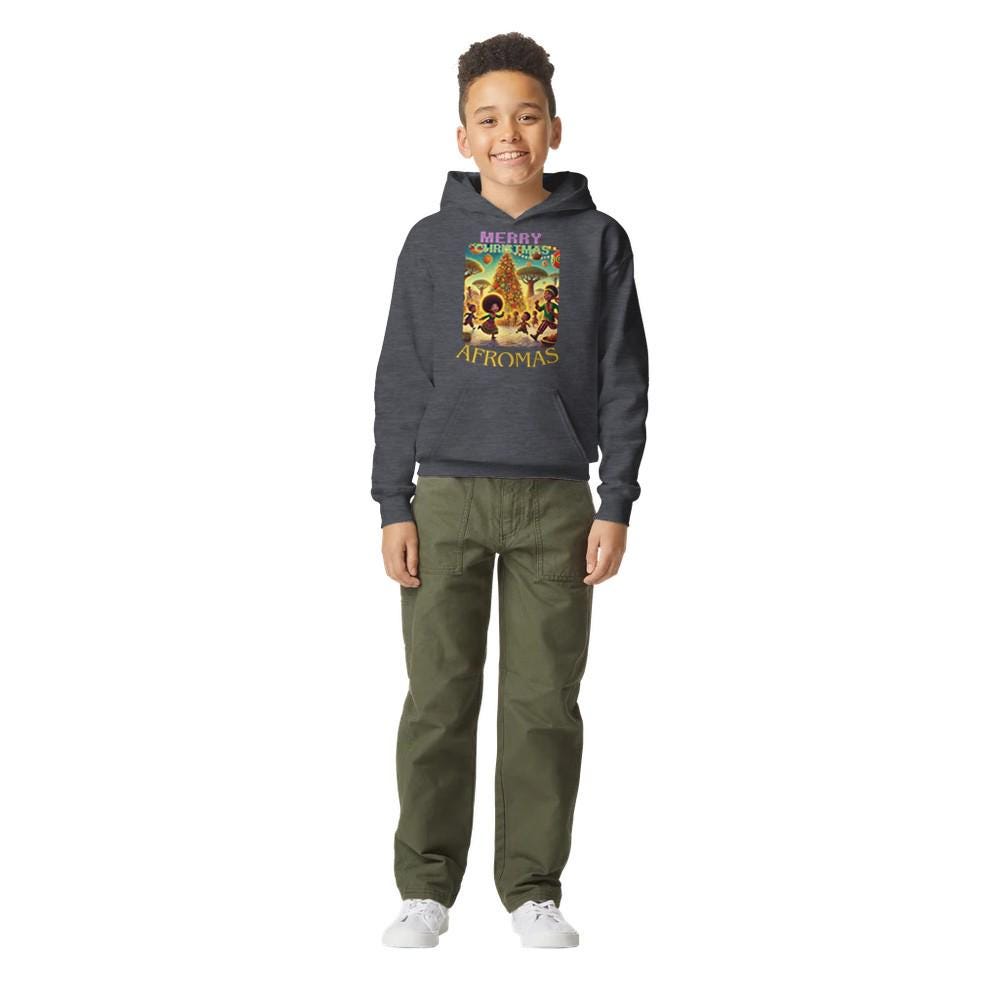 AFROMAS Midweight Fleece Youth Hoodie | Gildan SF500B