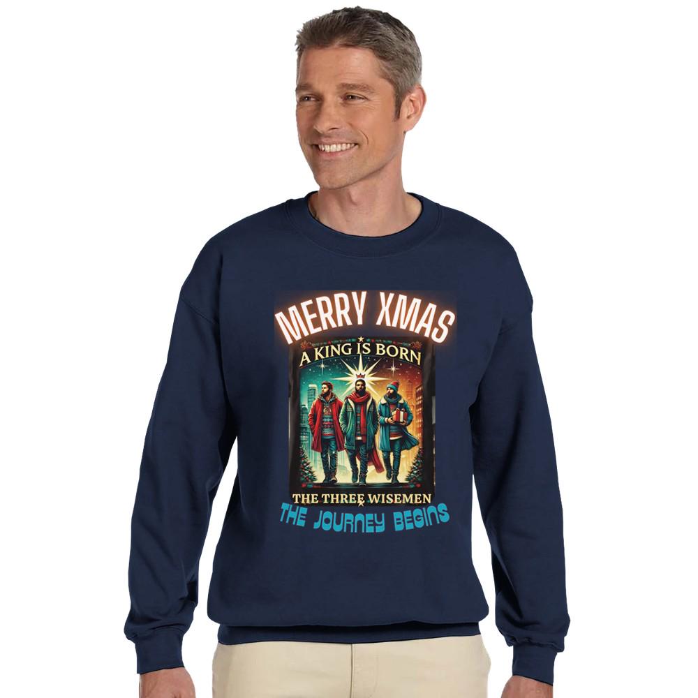 A KING IS BORN Classic Unisex Crewneck Sweatshirt | Gildan® 18000