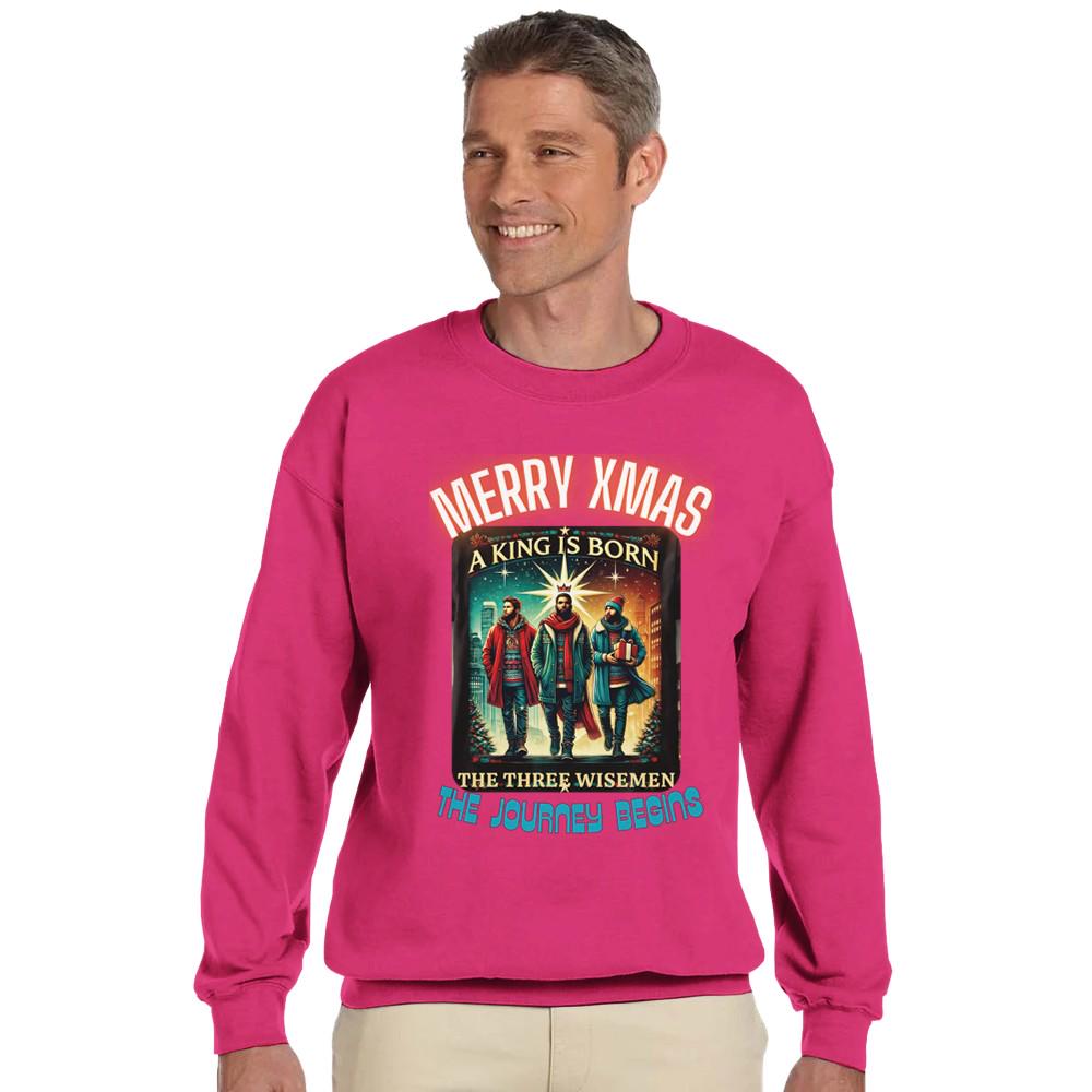 A KING IS BORN Classic Unisex Crewneck Sweatshirt | Gildan® 18000