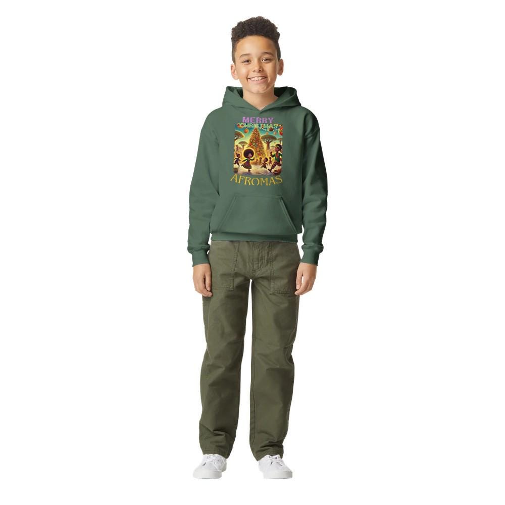 AFROMAS Midweight Fleece Youth Hoodie | Gildan SF500B