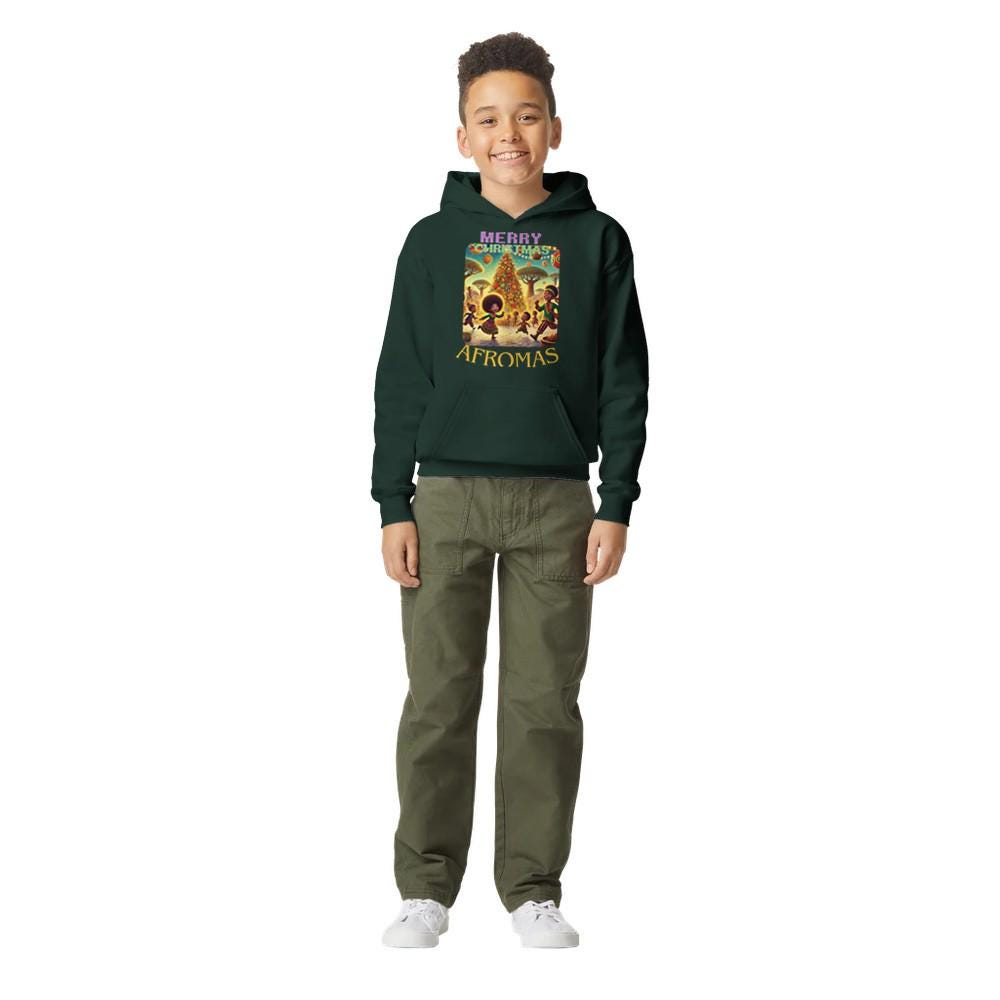 AFROMAS Midweight Fleece Youth Hoodie | Gildan SF500B